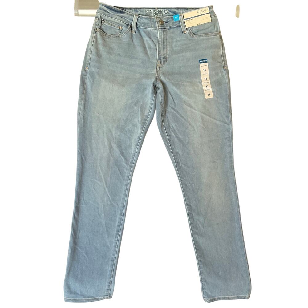 Arizona Jean Co Women Jeggings size 11 Short Blue Mid Rise Super Stretchy NWT